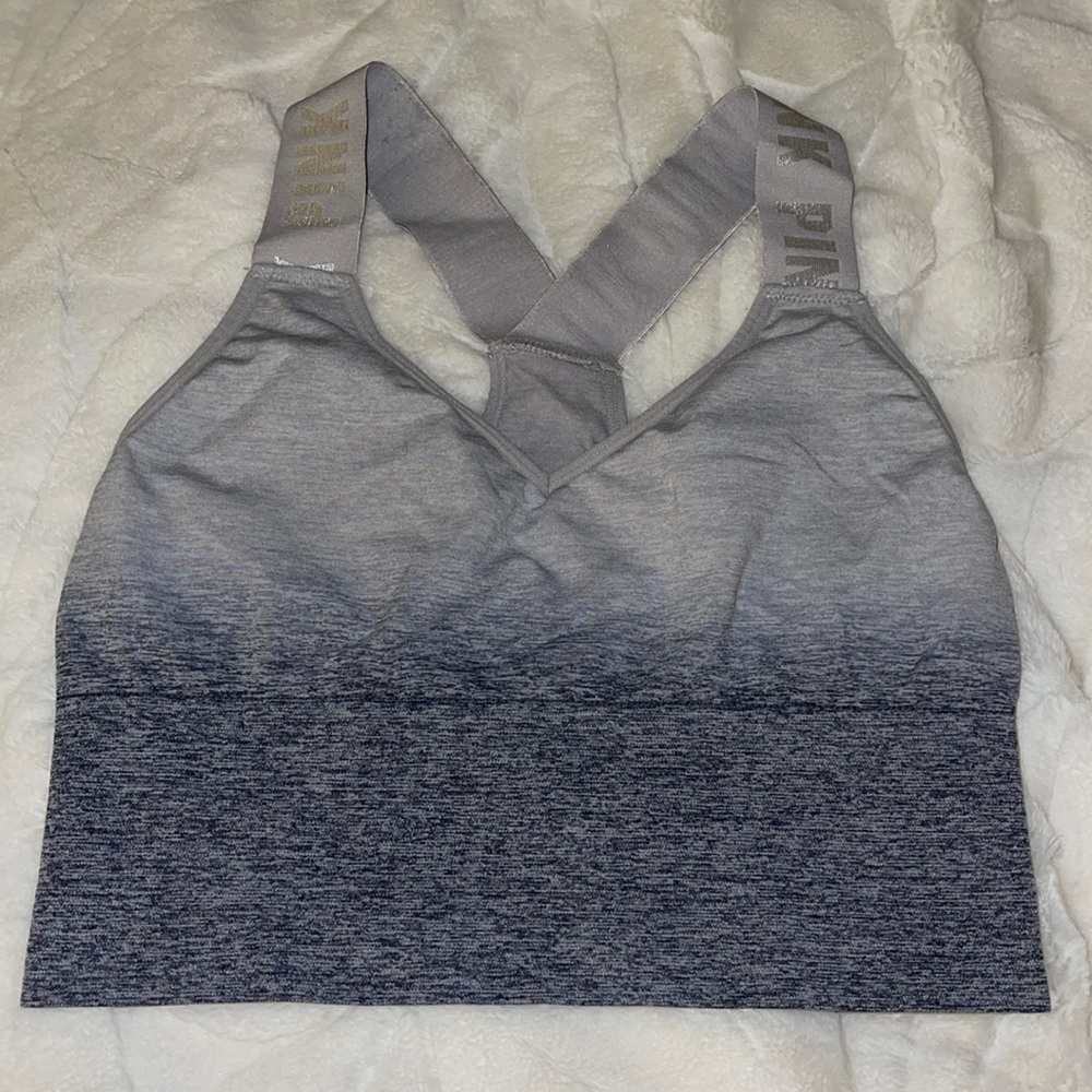 PINK longline sports bra